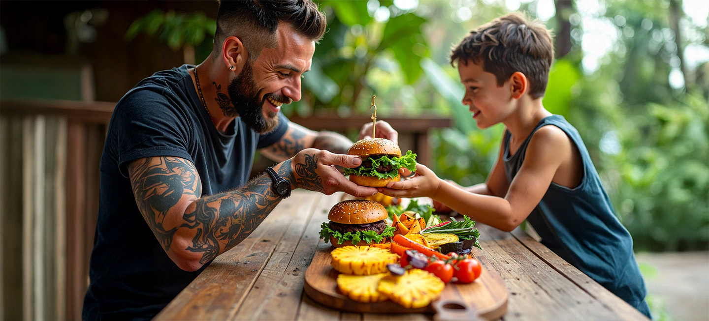 Ideas para un asado plant based con papá